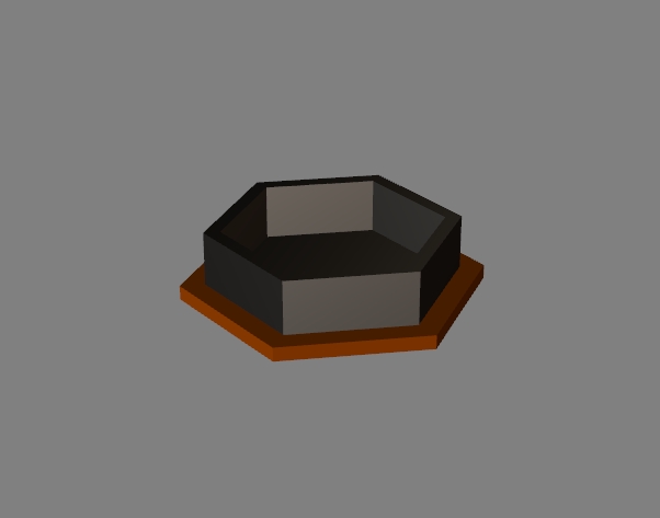 hexagon ashtray 10