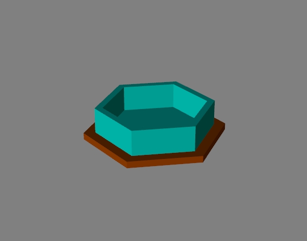 hexagon ashtray 11