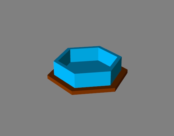 hexagon ashtray 12