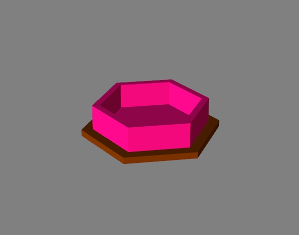 hexagon ashtray 13