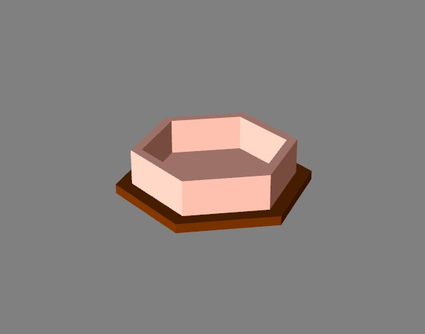 hexagon ashtray 14