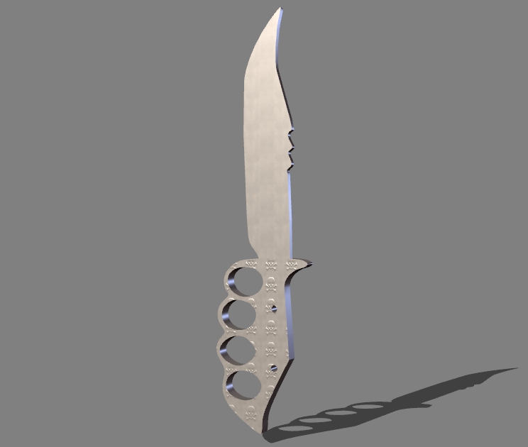 brass knuckles knife 13