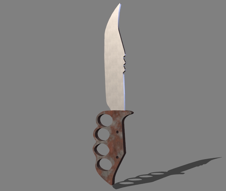 brass knuckles knife 14