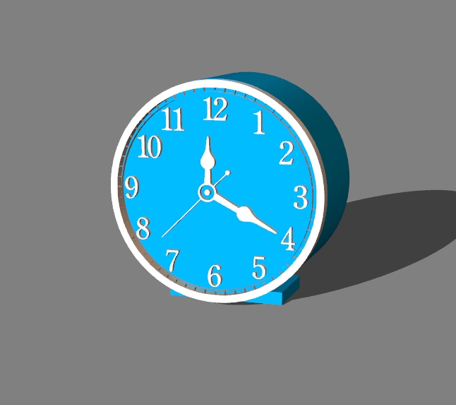 table clock 12