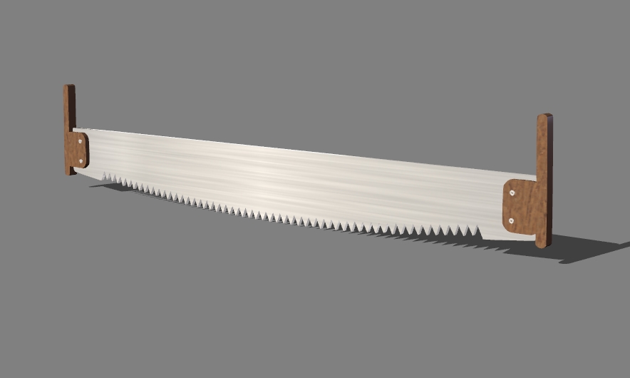 two-handed saw 9