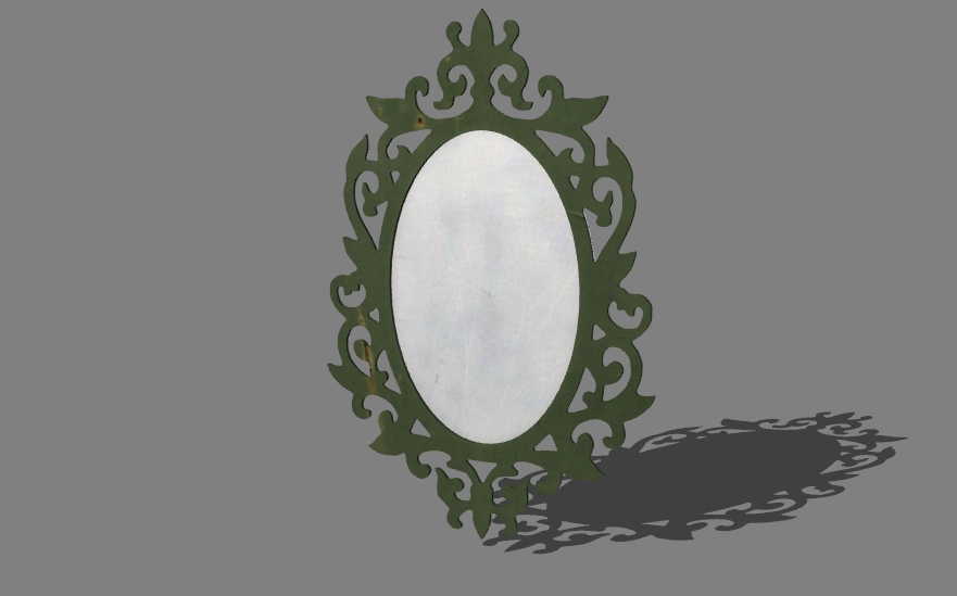 an old mirror in a frame 6