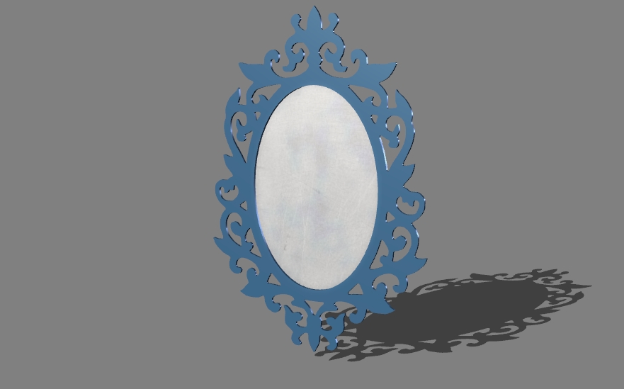 an old mirror in a frame 15