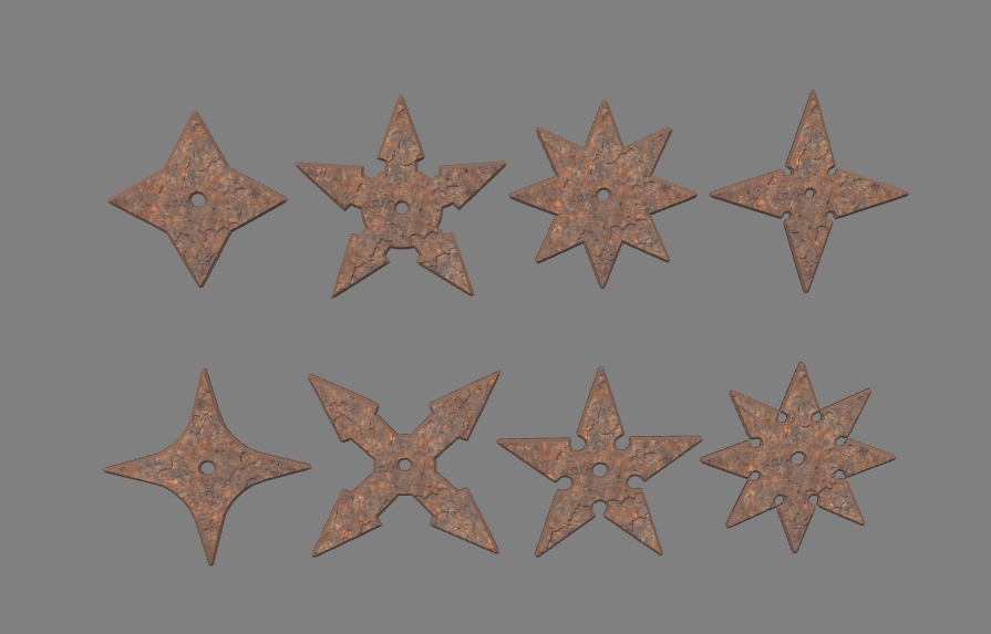 set of 8 shurikens 3