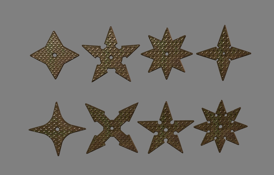 set of 8 shurikens 4