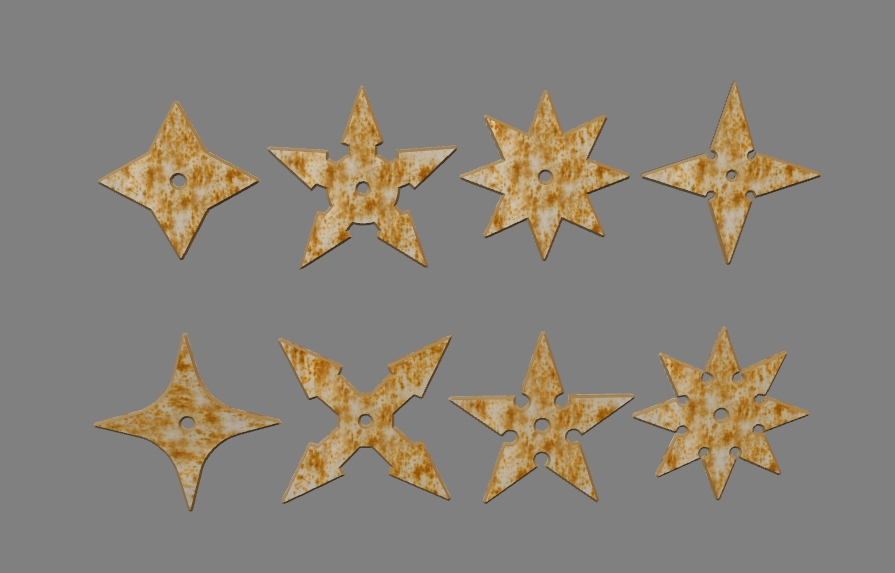 set of 8 shurikens 5