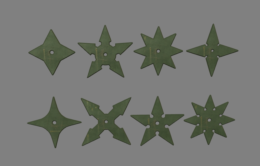 set of 8 shurikens 6