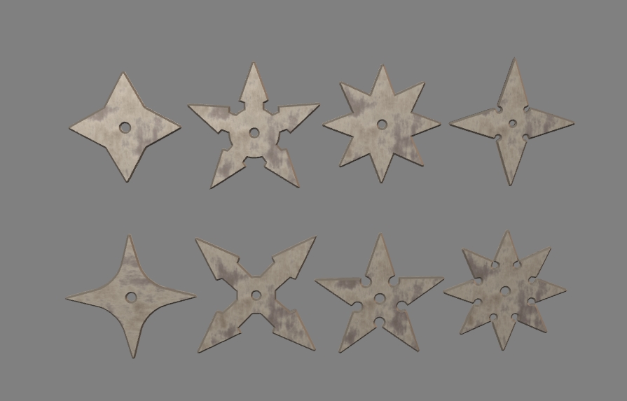 set of 8 shurikens 9