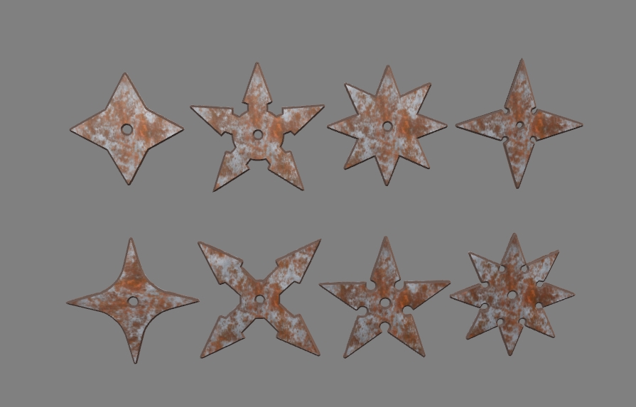 set of 8 shurikens 11