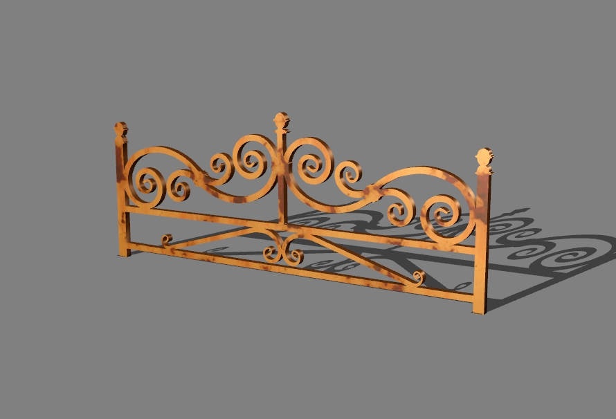 low carved fence 1