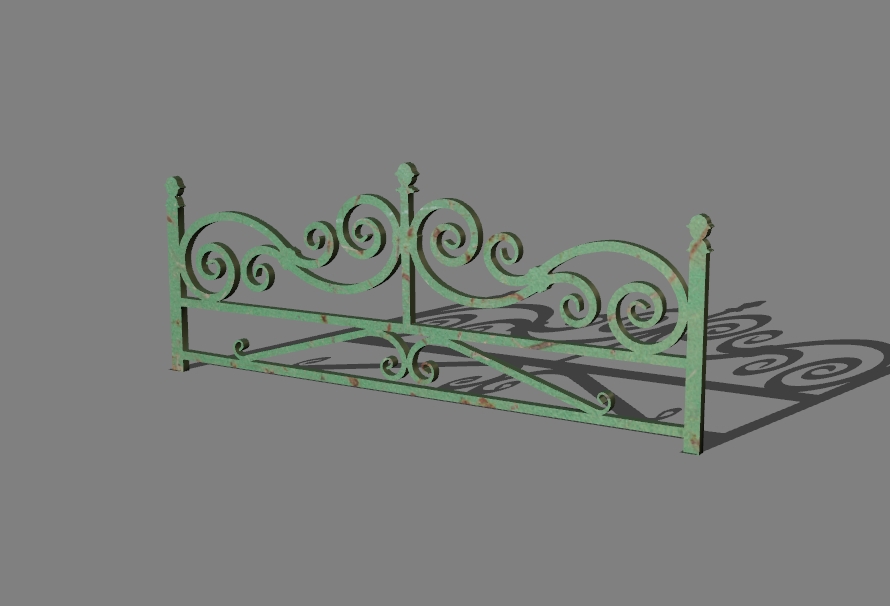 low carved fence 2