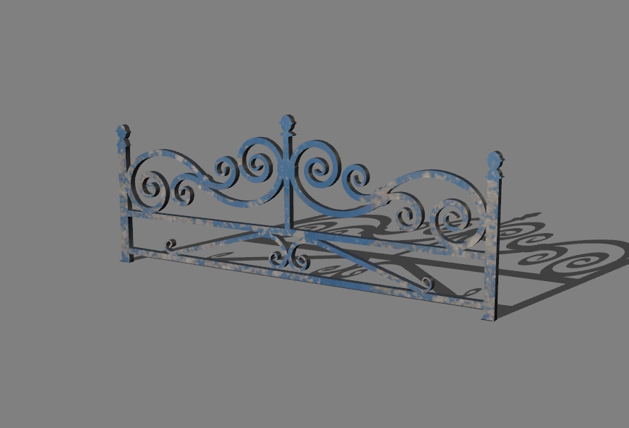 low carved fence 3