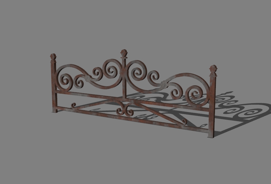 low carved fence 5
