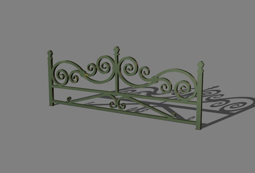 low carved fence 9