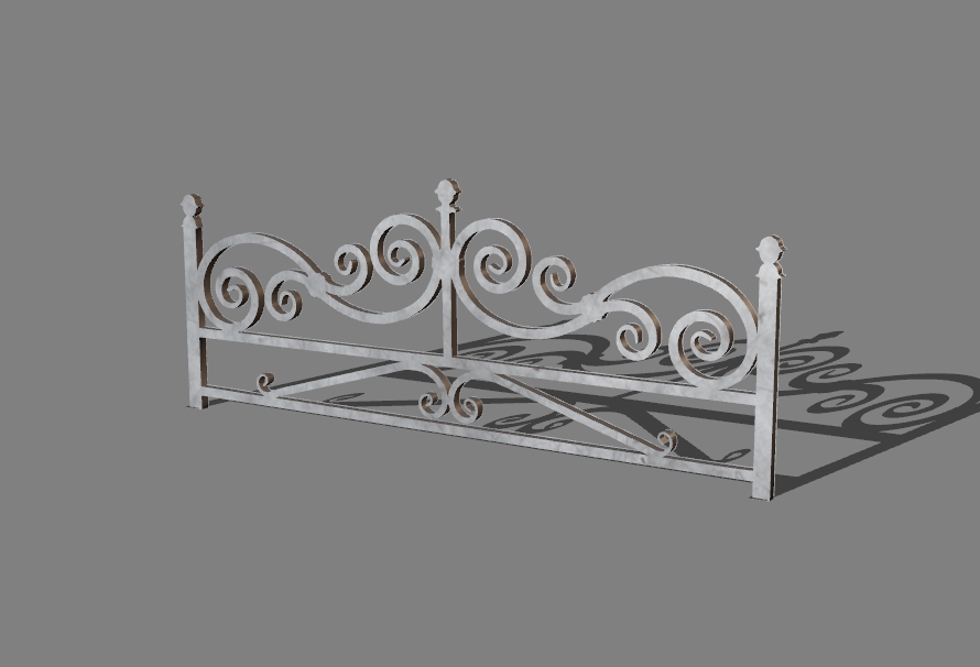 low carved fence 10