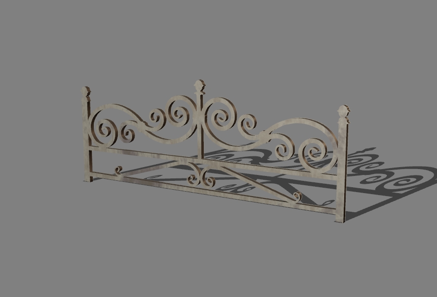 low carved fence 12