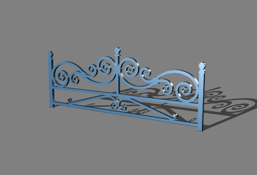 low carved fence 18
