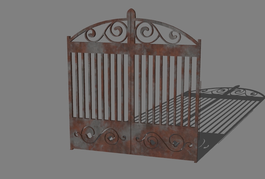 gate with a pattern 1