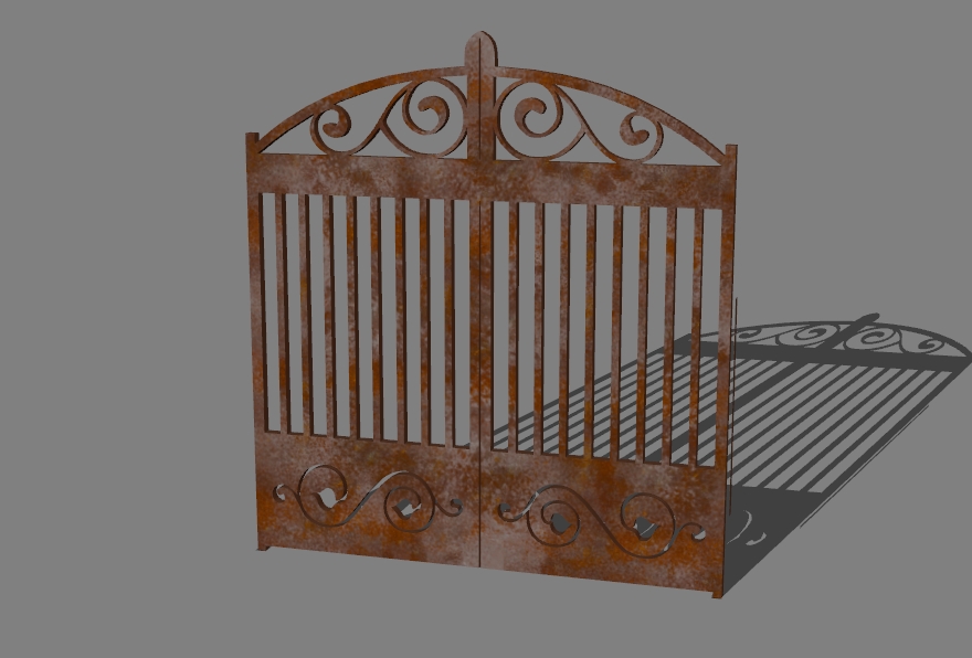 gate with a pattern 2