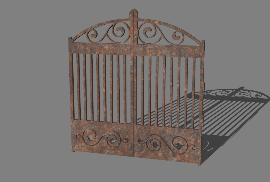 gate with a pattern 3