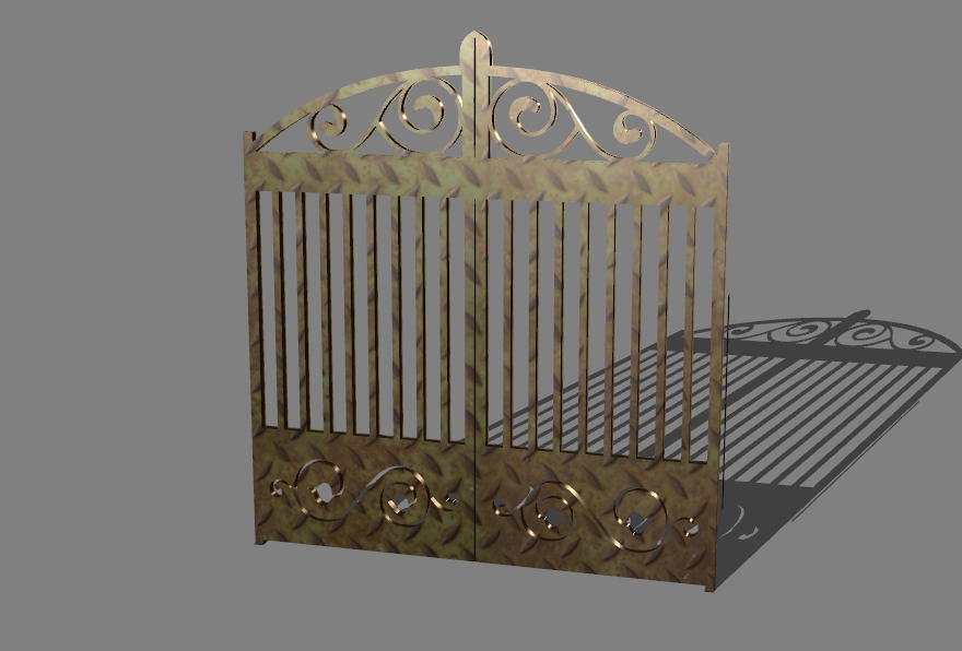 gate with a pattern 4