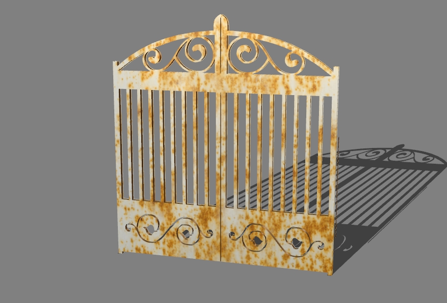 gate with a pattern 5
