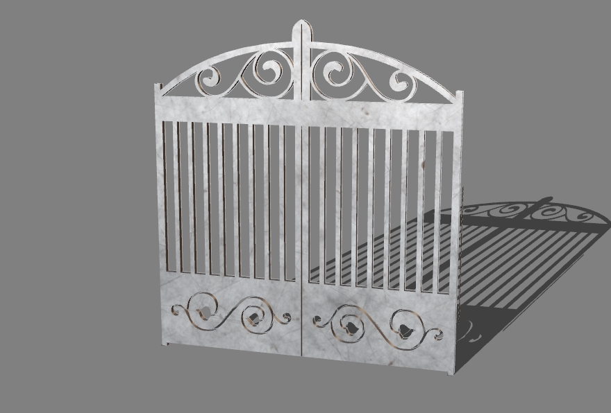 gate with a pattern 6