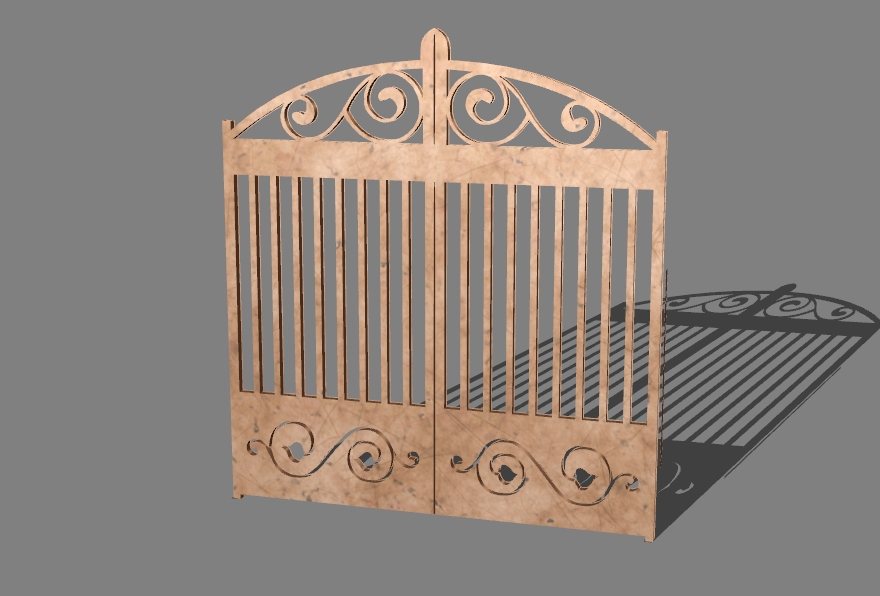 gate with a pattern 7