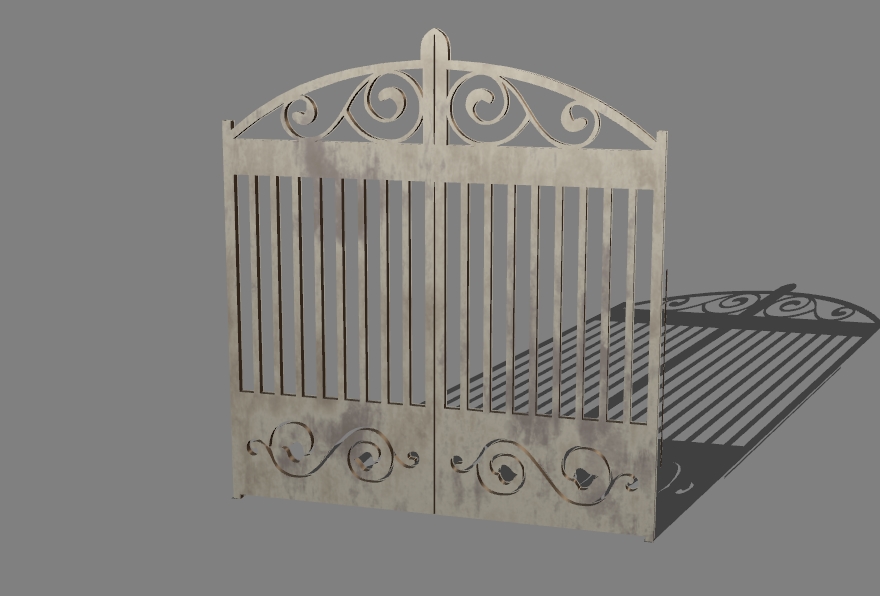 gate with a pattern 8