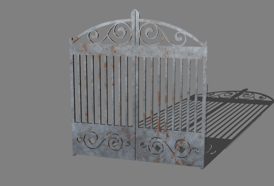 gate with a pattern 9