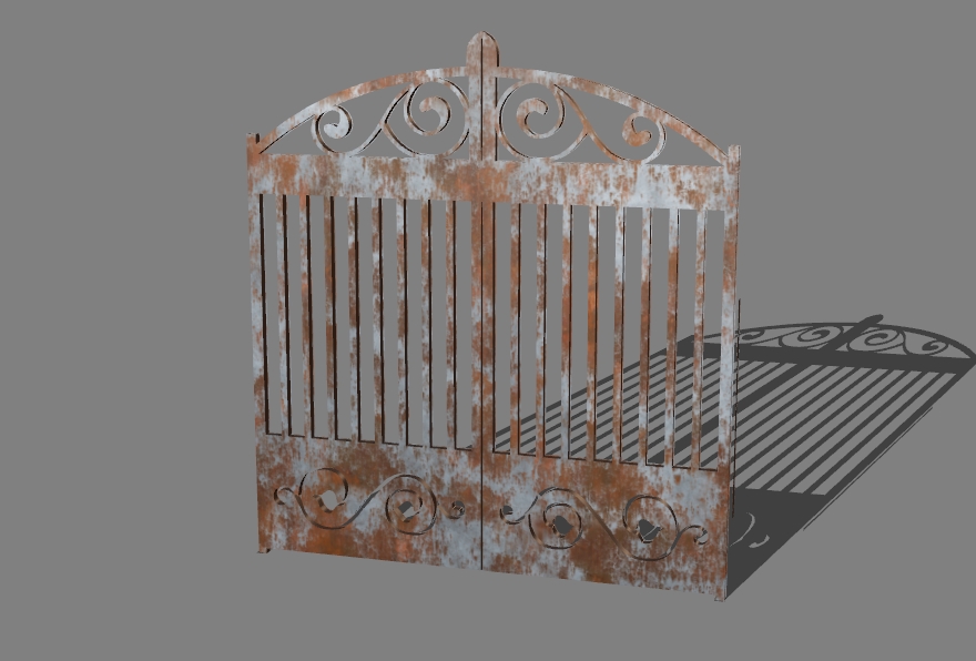 gate with a pattern 10