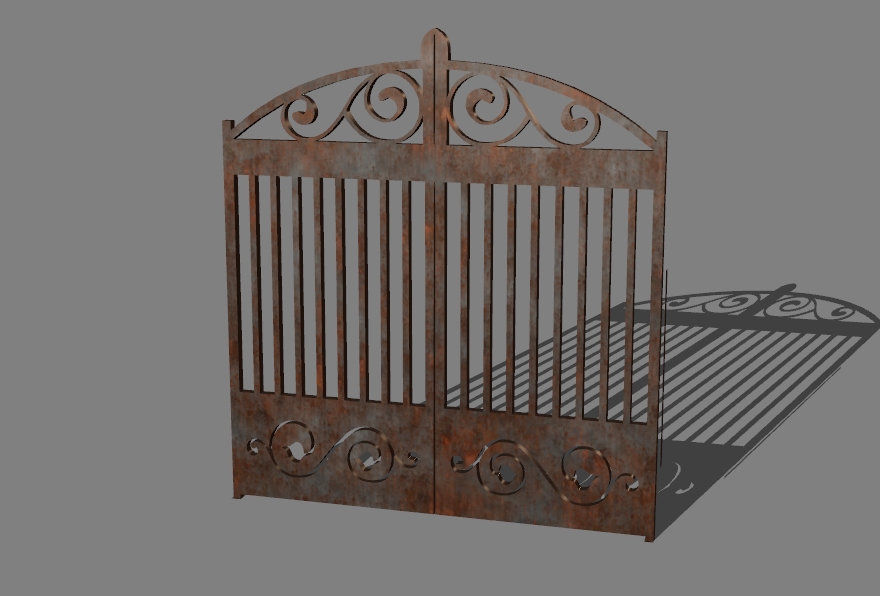 gate with a pattern 12