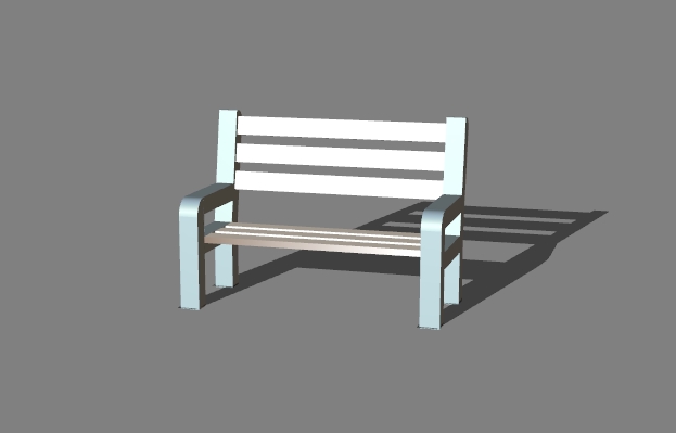 a street bench 1