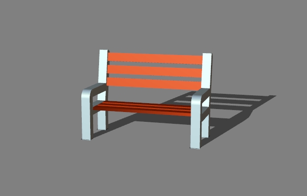 a street bench 3