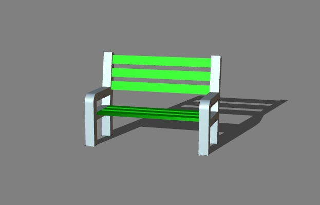 a street bench 7