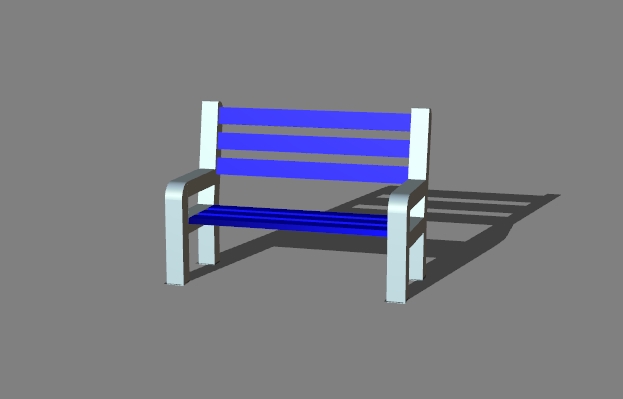 a street bench 8