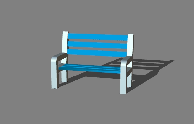 a street bench 12
