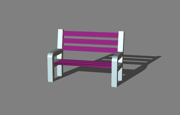 a street bench 13