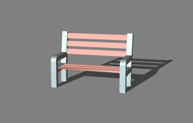 a street bench 14