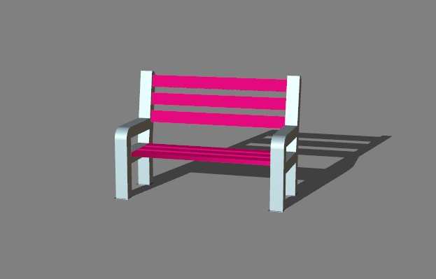 a street bench 15