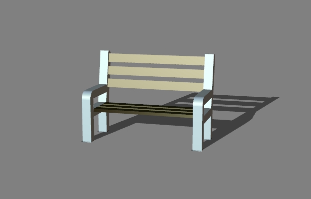 a street bench 16
