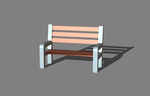 a street bench 17