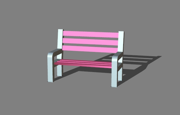 a street bench 18
