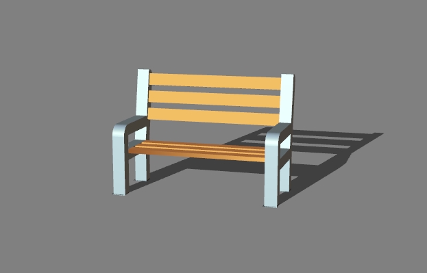 a street bench 19