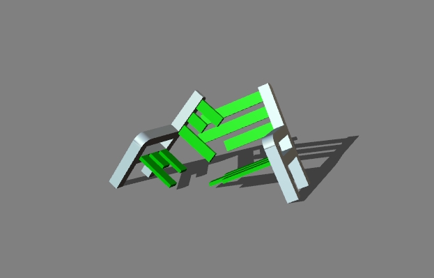 broken street bench 7
