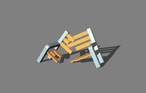 broken street bench 19